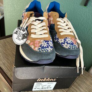 Inkkas Hendrix Jogger Patchwork Floral Retro Unisex Sneaker Men’s sz 6 Women’s s